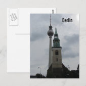 Carte Postale Tour télévisée de Berlin (Devant / Derrière)