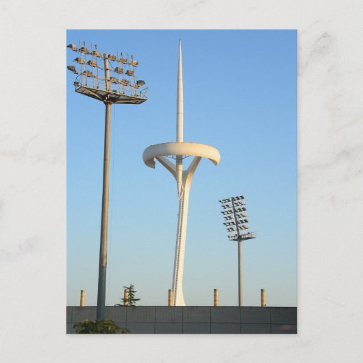 Carte Postale Tour TV de Barcelone (Devant)