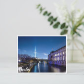 Carte Postale Tour TV et île musée à Berlin, Allemagne (Debout devant)