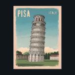 Carte Postale Tour Vintage voyage penchée de Pise Retro Graphic<br><div class="desc">Revenez dans le temps et partez à la découverte de l'emblématique Italie,  avec ce charmant design d'inspiration voyage vintage qui orne la tour penchée de Pise. Lavé de teintes nostalgiques et de motifs classiques,  ce design capte l'allure intemporelle d'une des merveilles architecturales les plus reconnaissables au monde.</div>