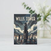 Carte Postale Tour Willis (Debout devant)