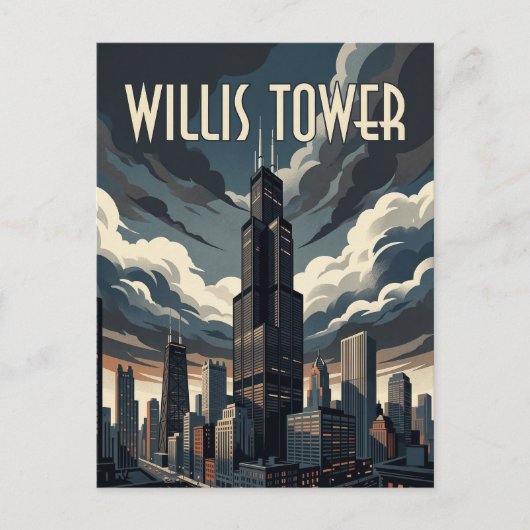 Carte Postale Tour Willis (Devant)