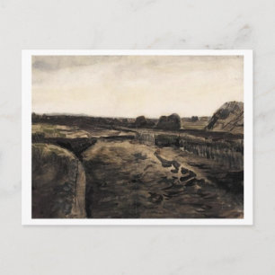 Carte Postale Tourbe Bog, Vincent van Gogh Art