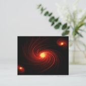 Carte Postale Tourbillon abstrait rouge (Debout devant)