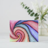 Carte Postale Tourbillon d'aquarelle (Debout devant)