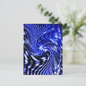 Carte Postale Tourbillon Zèbre Bleu (Debout devant)