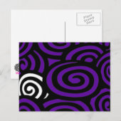 Carte postale tourbillonnant Sue Purple (Devant / Derrière)