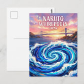 Carte Postale Tourbillons de Naruto Japon (Devant / Derrière)