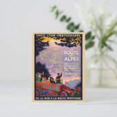 Carte Postale Tourisme Alpes d'Europe vintage (Debout devant)