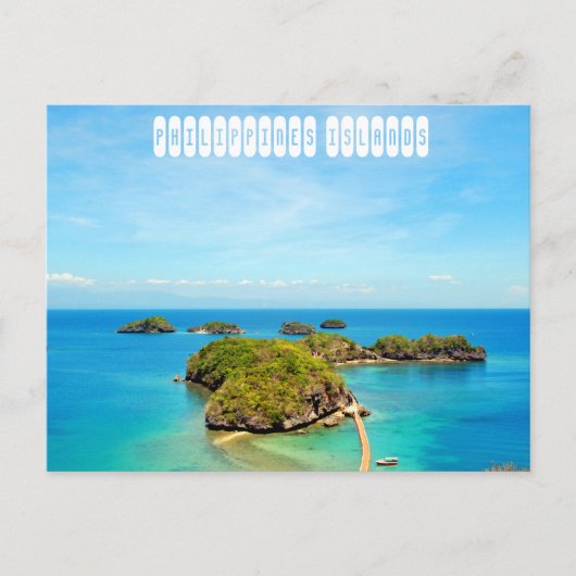 Carte Postale Tourisme des îles Philippines (Devant)