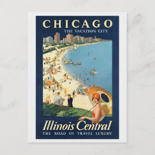 Carte Postale Tourisme vintage Chicago Illinois Retro