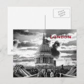 Carte Postale Tourisme vintage de Londres (Devant / Derrière)
