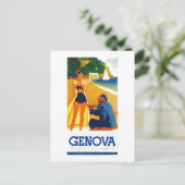 Carte Postale Tourisme vintage Gênes Italie (Debout devant)