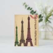 Carte Postale Tourisme vintage Paris (Debout devant)