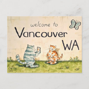 Carte Postale Touristes chats à Vancouver WA