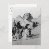Carte Postale Touristes en voyage par Sphinx (Devant / Derrière)