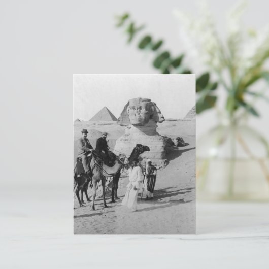 Carte Postale Touristes en voyage par Sphinx (Debout devant)
