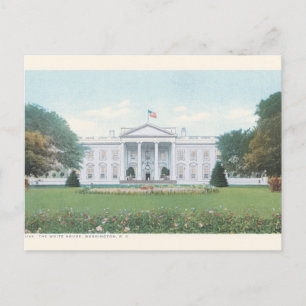Carte postale touristique vintage Maison Blanche -