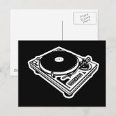 Carte Postale Tourne-disque (Devant / Derrière)