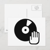 Carte Postale Tourne-disque (Devant / Derrière)
