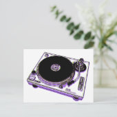 Carte Postale Tourne-disque (Debout devant)