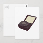 Carte Postale Tourne-disque (Devant / Derrière)