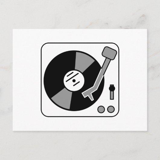 Carte Postale Tourne-disque (Devant)