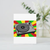 Carte Postale Tourne-disque Rasta (Debout devant)