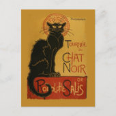 Carte Postale Tournee de Conversation Noir Chat noir (Devant)