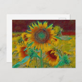 Carte Postale Tournée turquoise (Devant / Derrière)