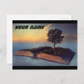 Carte Postale Tourner avec des pensées (Devant / Derrière)