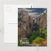 Carte Postale Tourner d'au-dessus de Ronda Espagne (Devant / Derrière)