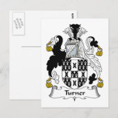 Carte Postale Tourner Family Crest (Devant / Derrière)