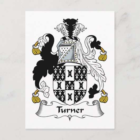 Carte Postale Tourner Family Crest (Devant)