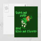 Carte Postale Tourner-moi et m'embrasser Clover (Devant / Derrière)