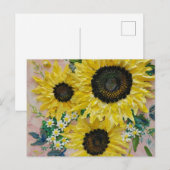 Carte postale Tournesol (Devant / Derrière)