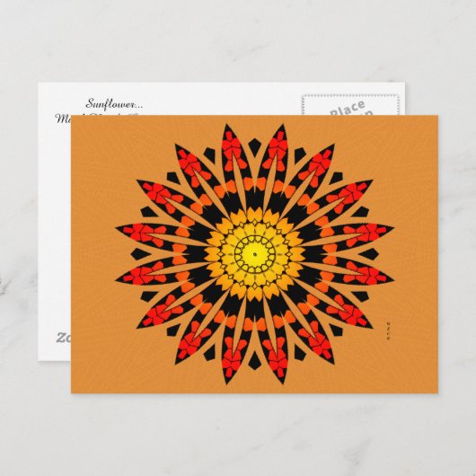 Carte Postale Tournesol... (Devant / Derrière)