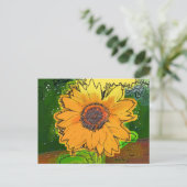 CARTE POSTALE TOURNESOL (Debout devant)