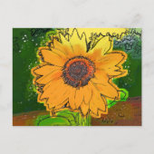 CARTE POSTALE TOURNESOL (Devant)