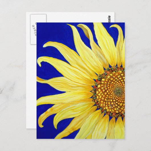 Carte Postale Tournesol (Devant / Derrière)