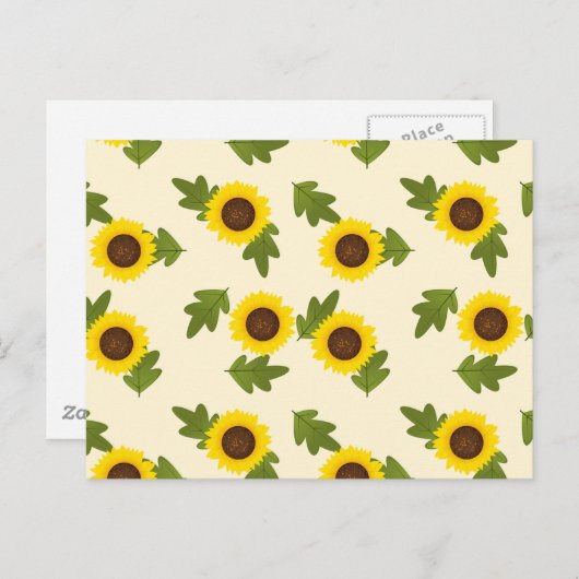 Carte Postale Tournesol (Devant / Derrière)