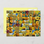 Carte Postale tournesol (Devant / Derrière)