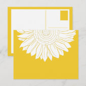Carte Postale tournesol (Devant / Derrière)