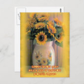 Carte Postale Tournesol (Devant / Derrière)