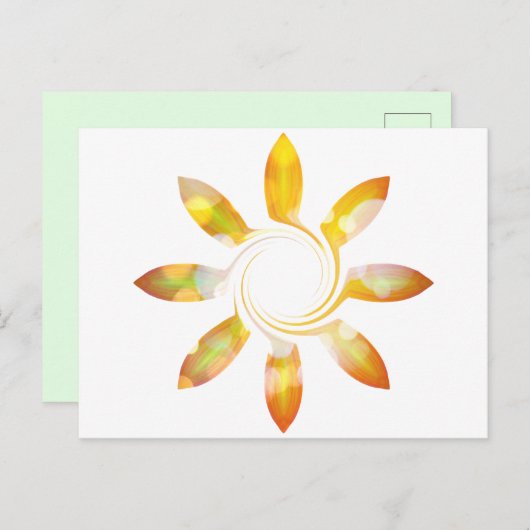 Carte Postale Tournesol (Devant / Derrière)