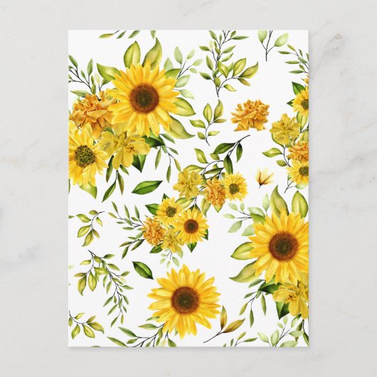 Carte Postale Tournesol 8 (Devant)