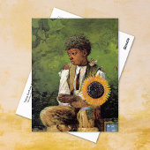 Carte Postale Tournesol à l'enseignant Winslow Homer