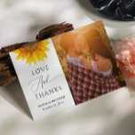 Carte Postale Tournesol de campagne. Mariage floral rustique mer<br><div class="desc">Fleur de campagne merci carte postale photo avec tournesol aquarelle pour mariage rustique. Veuillez me contacter si vous avez besoin d'autres articles.</div>