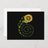 Carte Postale Tournesol de pingouin (Devant / Derrière)