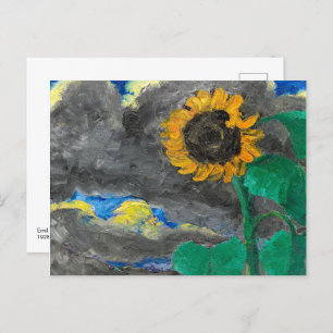Carte Postale Tournesol   Emil Nolde  